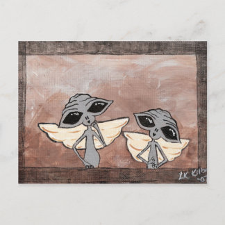 Victorian Aliens Post Card