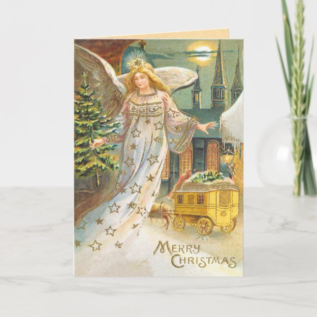 Victorian Angel Christmas Card (Front)