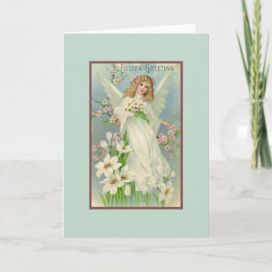 Victorian Angel Easter Greeting Card