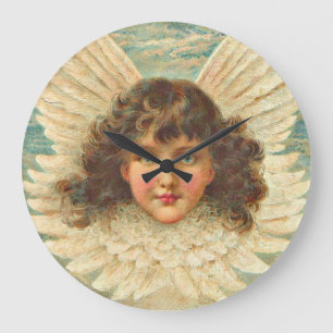 Victorian angel  large clock