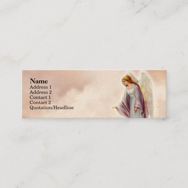 Victorian Angel Skinny Profile Cards (Front)