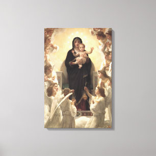 Victorian Angels, Regina Angelorum by Bouguereau Canvas Print