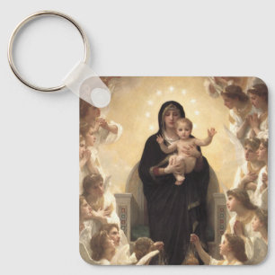 Victorian Angels, Regina Angelorum by Bouguereau Keychain