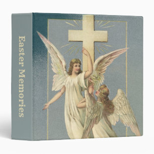 Victorian Angels with a Cross, Vintage Easter Binder