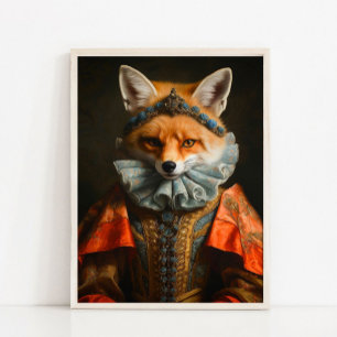 Victorian Animal Portrait, Dressed Animal Prints, Poster