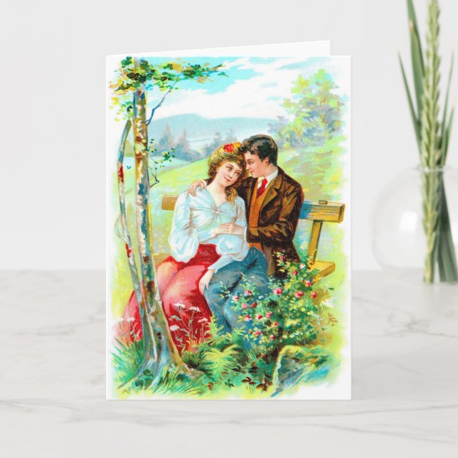 Victorian Anniversary Greeting Card (Front)