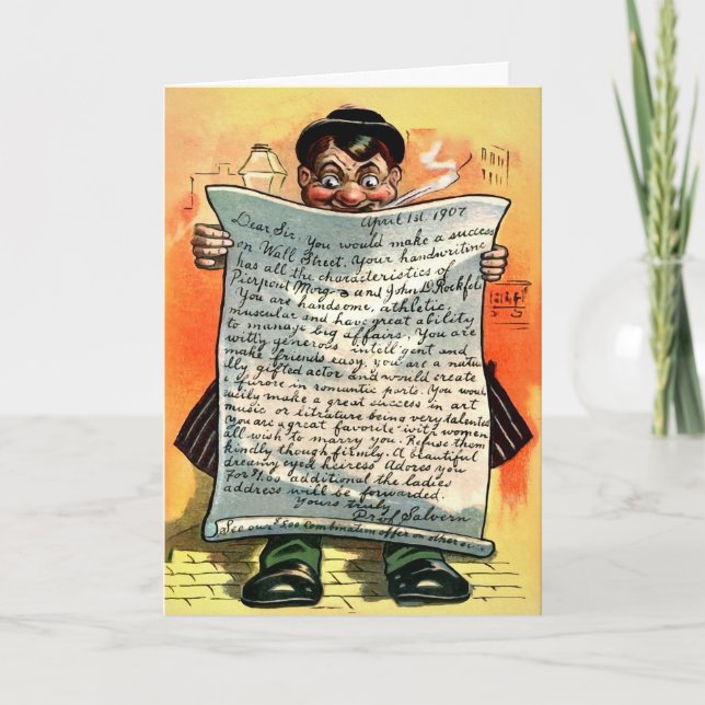 Victorian April Fools Day Card  (Front)