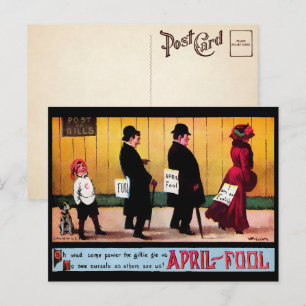 Victorian April Fools Postcard