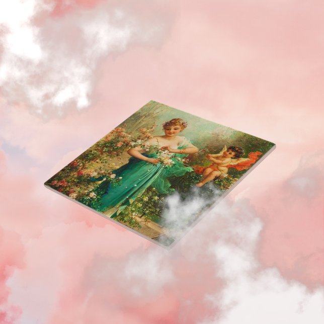 Victorian art Ceramic Tile (Creator Uploaded)