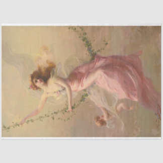 Victorian Art, Decoupage Decoupaging, Vintage,  Tissue Paper