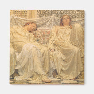 Victorian Art, Dreamers by Albert Joseph Moore Magnet