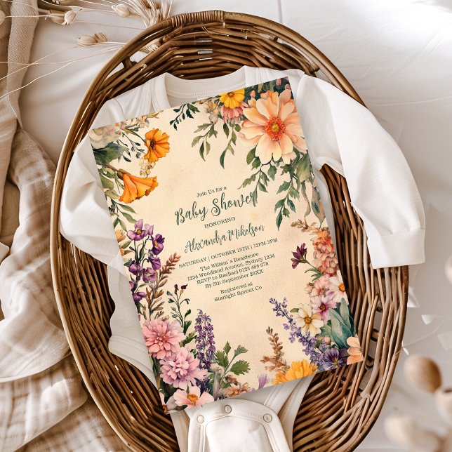 Victorian Art Nouveau Baby Shower Invitation (Creator Uploaded)