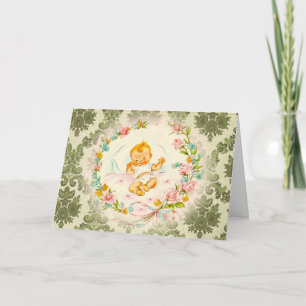 Victorian Baby Card