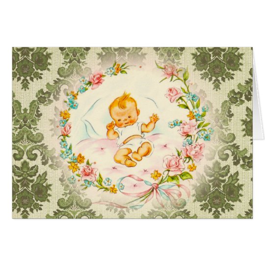 Victorian Baby Card