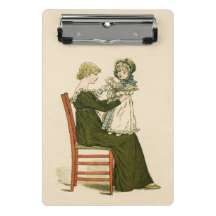 Victorian Baby Greenaway Mother Mini Clipboard