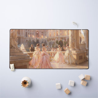Victorian Ballroom Ladies Oil Painting Desk Mat