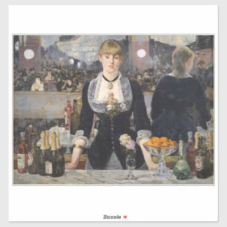 Victorian Barmaid Girl at Folies Bergere, France