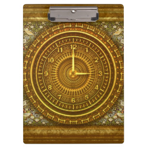 Victorian baroque clock clipboard