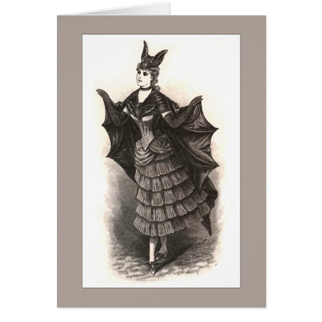 Victorian Bat - Card #1 (Customize) (Front)