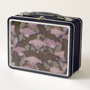 Victorian Bat Metal Lunch Box