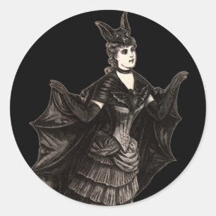 Victorian Bat - Sticker #2 (Customize)