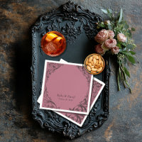 Victorian Bat Until Death Black & Wine Wedding