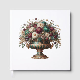 Victorian Bavaria Floral Vase Guest Book