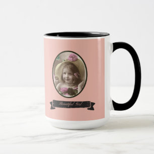 VICTORIAN BEAUTIFUL GIRL MUG