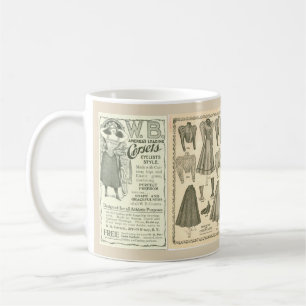 Victorian bicycle fashions coffee mug
