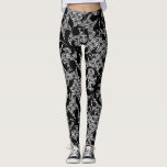 Victorian Black Floral Lace Leggings<br><div class="desc">Style: Leggings Style AND comfort are both be king in the perfect pair of leggings. Custom made with care; each pair is printed before being sewn, allowing for fun designs on every square inch. You can wear your leggings over and over, and they won't lose their shape. Get comfy and...</div>