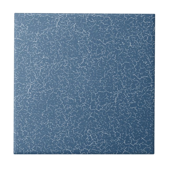 Victorian Blue Crackle Glaze Solid Color Tile (Front)