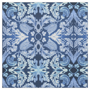 Victorian Blue Pattern Fabric