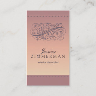 Victorian Blush Business Card