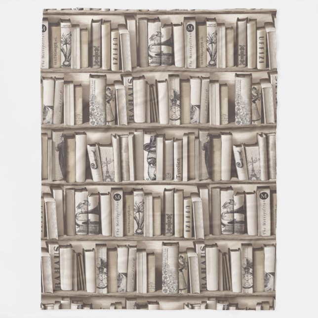 victorian books fleece blanket (Front)