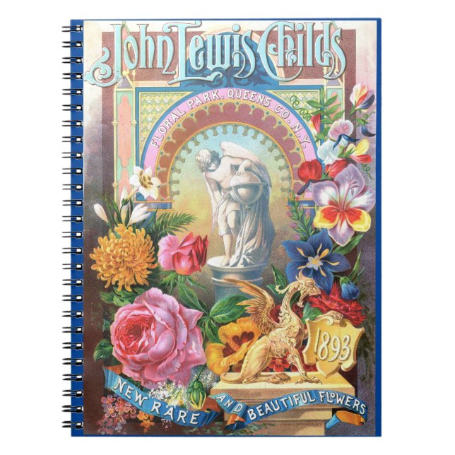 Victorian Botanical Seed Catalogue Cover Notebook (Front)