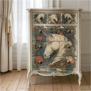 Victorian Botanical William Morris Style Unicorn Tissue Paper