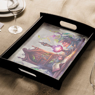 Victorian Boudoir Old Witch Desk and Bookcase Tissue Paper
