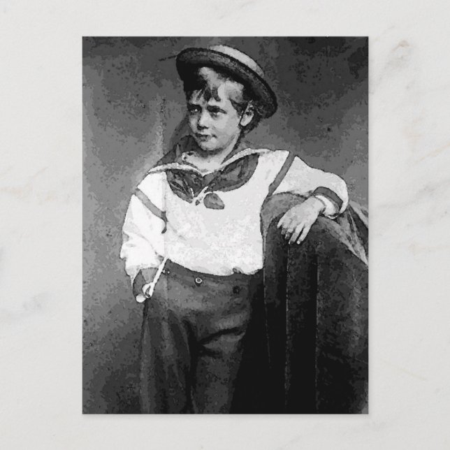Victorian Boy Postcard (Front)