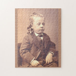 Victorian boy with unfortunate hair style jigsaw puzzle