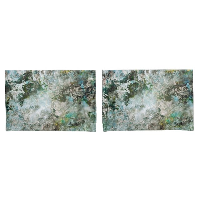 Victorian Breath of Spring Design-Green Pillowcase (Front-Set)