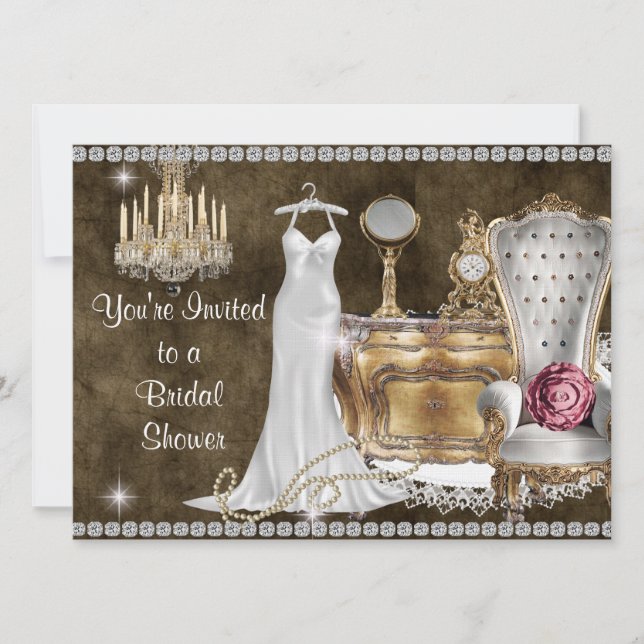 VICTORIAN BRIDAL SHOWER INVITATION (Front)