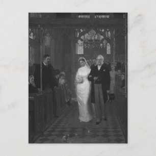 Victorian Bride Postcard