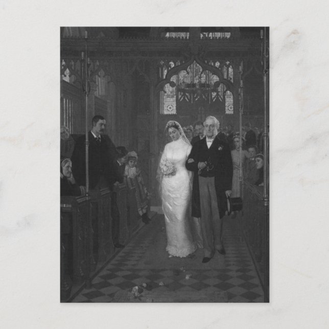 Victorian Bride Postcard (Front)