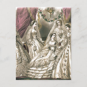 Victorian Brides Postcard