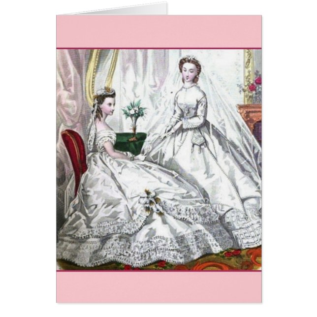 Victorian Brides Wedding Card (Front)
