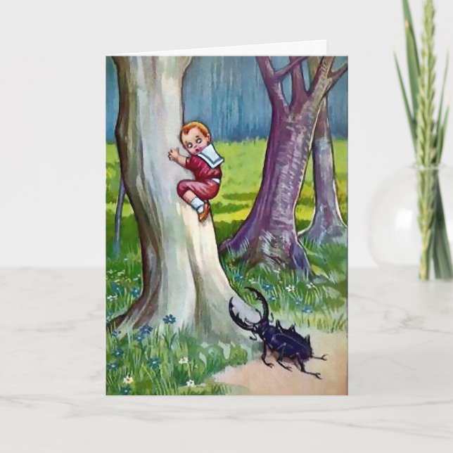 Victorian Bug Attack Christmas Card (Front)