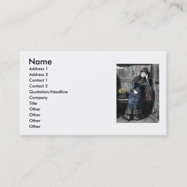 Victorian Business Card (Front)