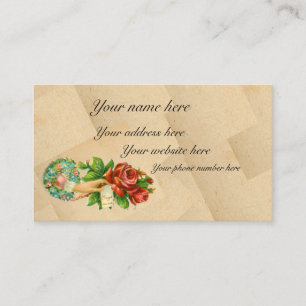Victorian calling card