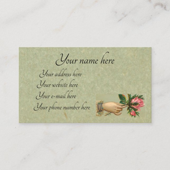 Victorian calling card (Front)