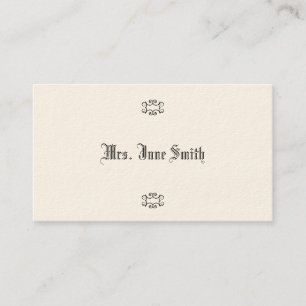 Victorian Calling Cards